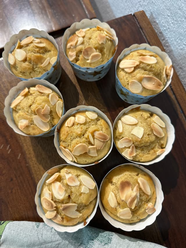 Whole wheat muffins, freshly baked